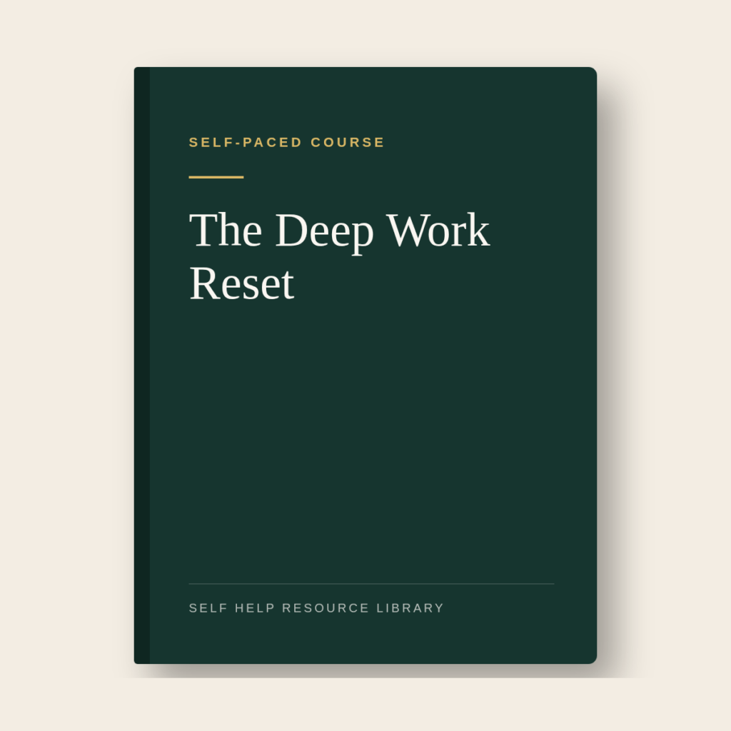 The Deep Work Reset cover